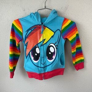 My Little Pony Throw Back Full Zip Hooded Jacket Size S